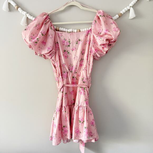 Loveshackfancy x Target Cecile Puff Sleeve Mini Dress Floral Babydoll Size 6 - Picture 12 of 13